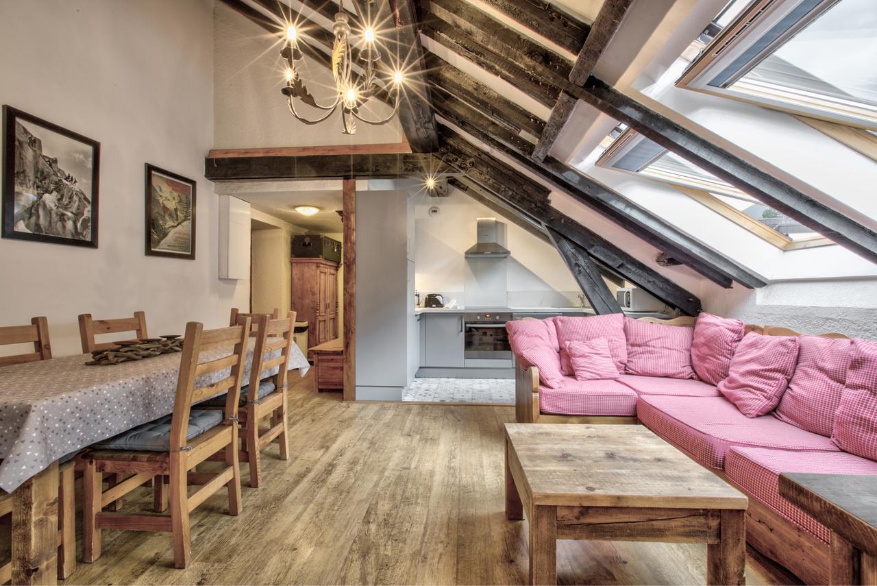 Top Floor Apartment Mansard - Central Chamonix Mont Blanc Haven Eksteriør bilde